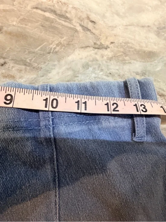 Serra Wide Leg Jeans Womens Medium Light Wash Pull On Denim Palazzo Pants - Picture 6 of 8